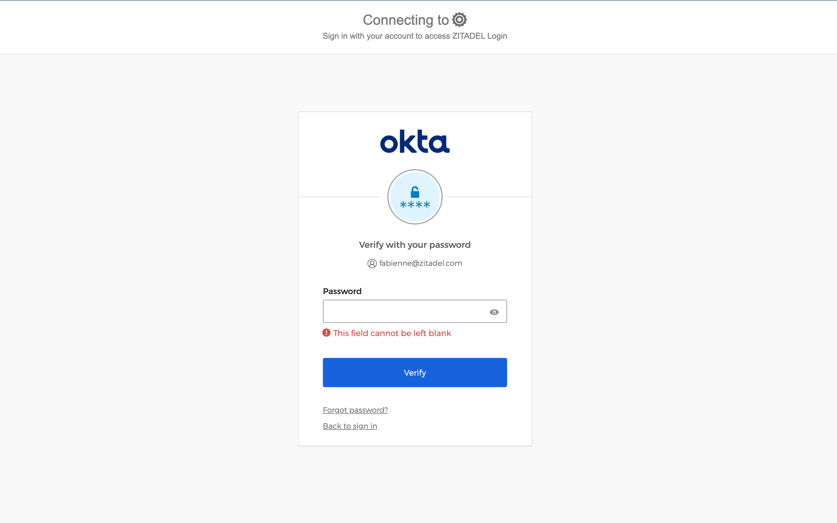 OKTA Login